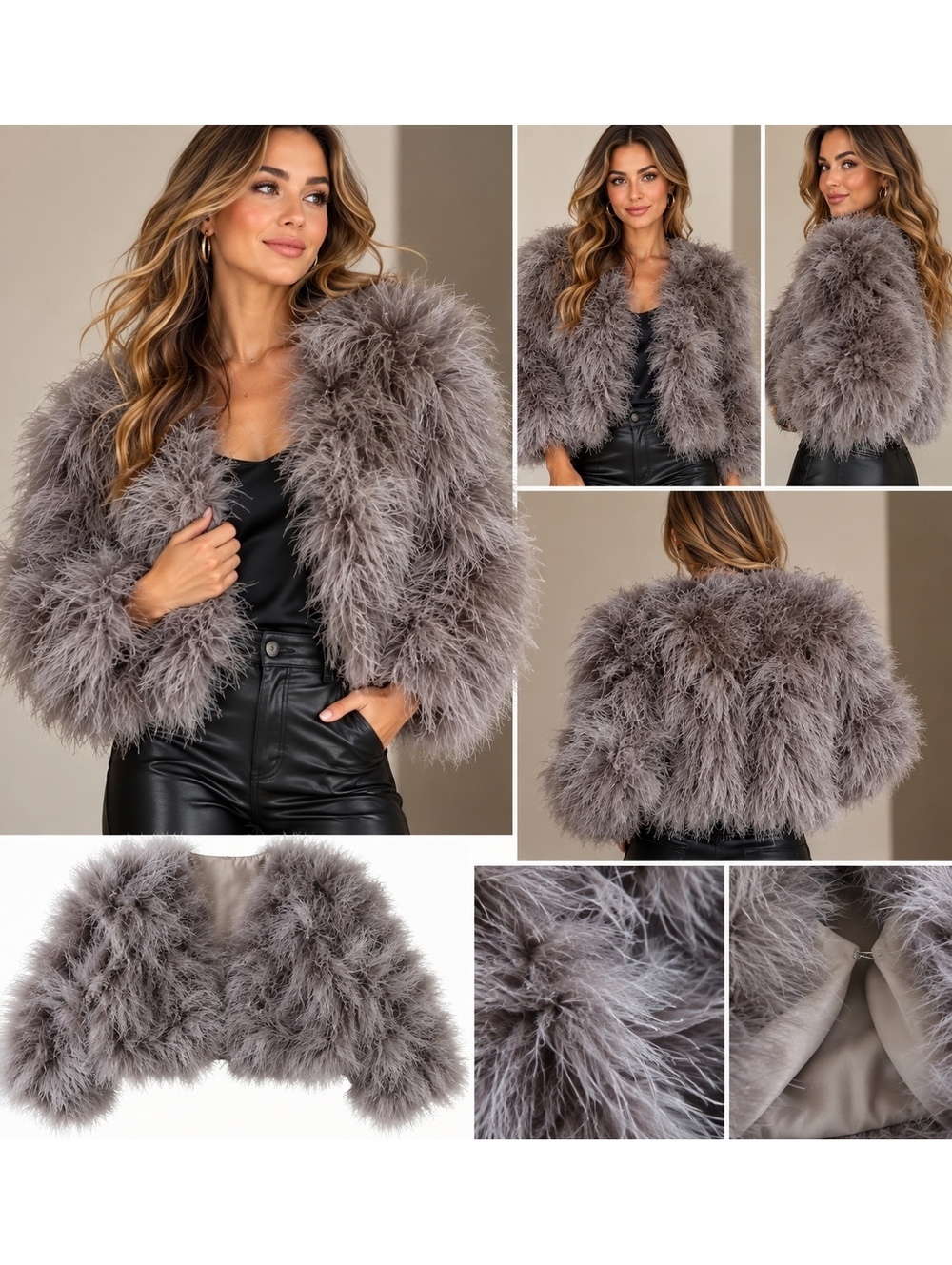 JOCELYN NWT Real Feather Jacket M/L — $395 MSRP